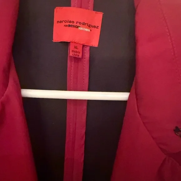Narciso Rodriguez Red Trench Coat - Picture 3 of 3
